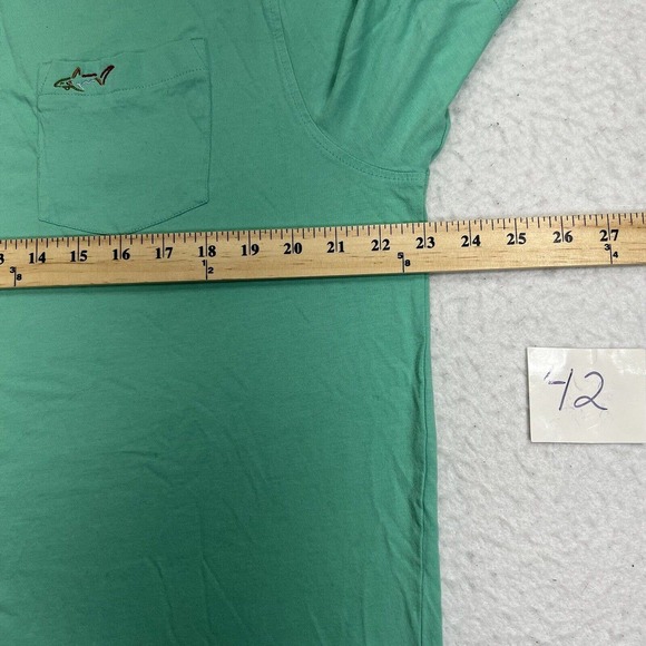 Greg Norman Men's XL Short Sleeve Mint Green Pock T Shirt Rainbow Shark Logo - Picture 7 of 12